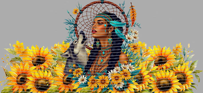 16oz Sunflower Girl-SU-258